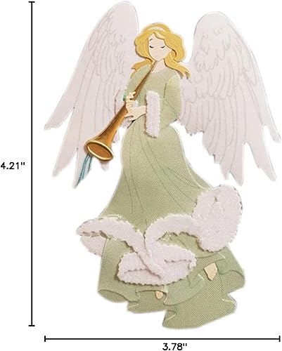 Miniatura 9 de Troqueles de metal de ángel troqueles musicales de corte de ángel plantillas de corte para bricolaje álbumes de recortes troqueles de papel