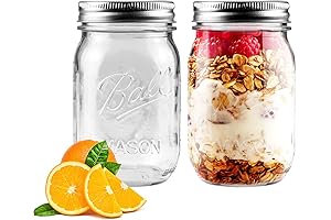 2-Pack Wide Mouth Mason Jars: Versatile Glass Storage for Endless Possibilities