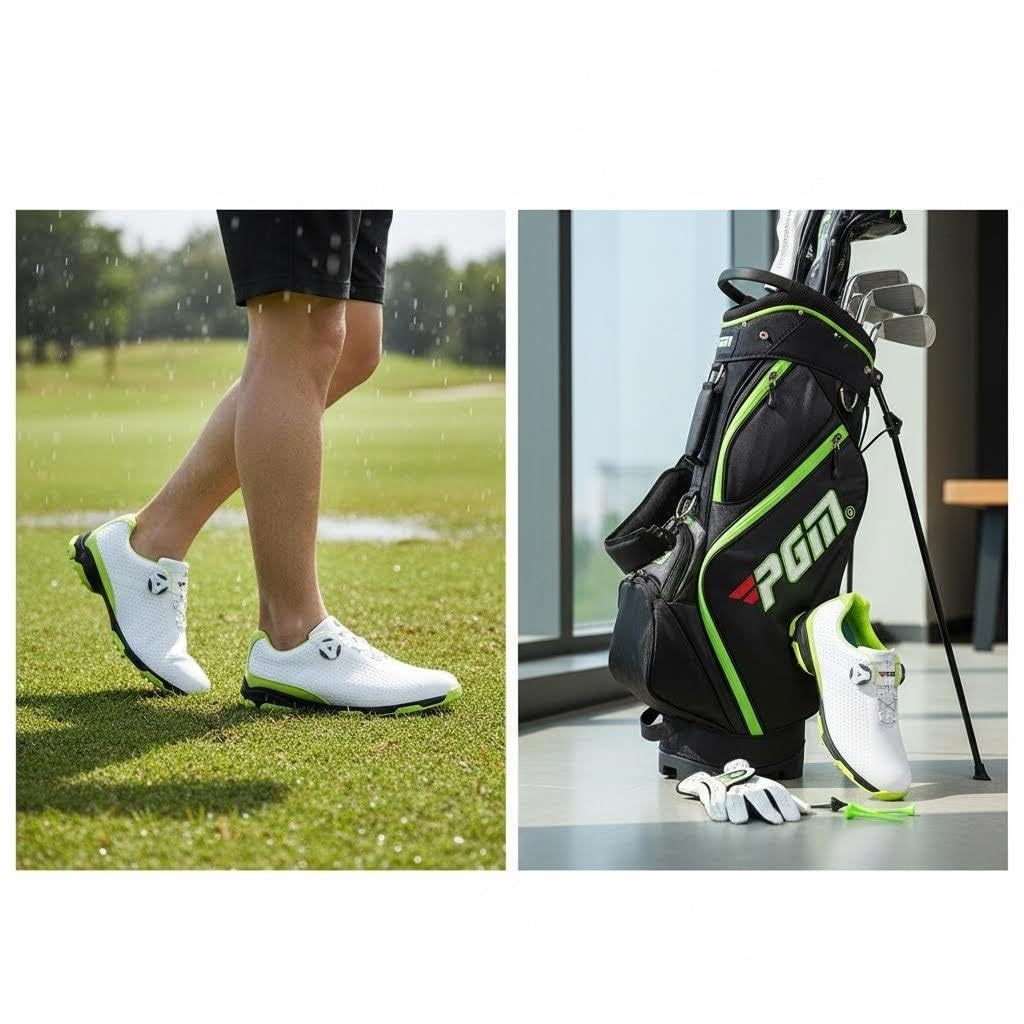 PGM Anti-Rutsch wasserdichte Golfschuhe für Herren mit Lace System