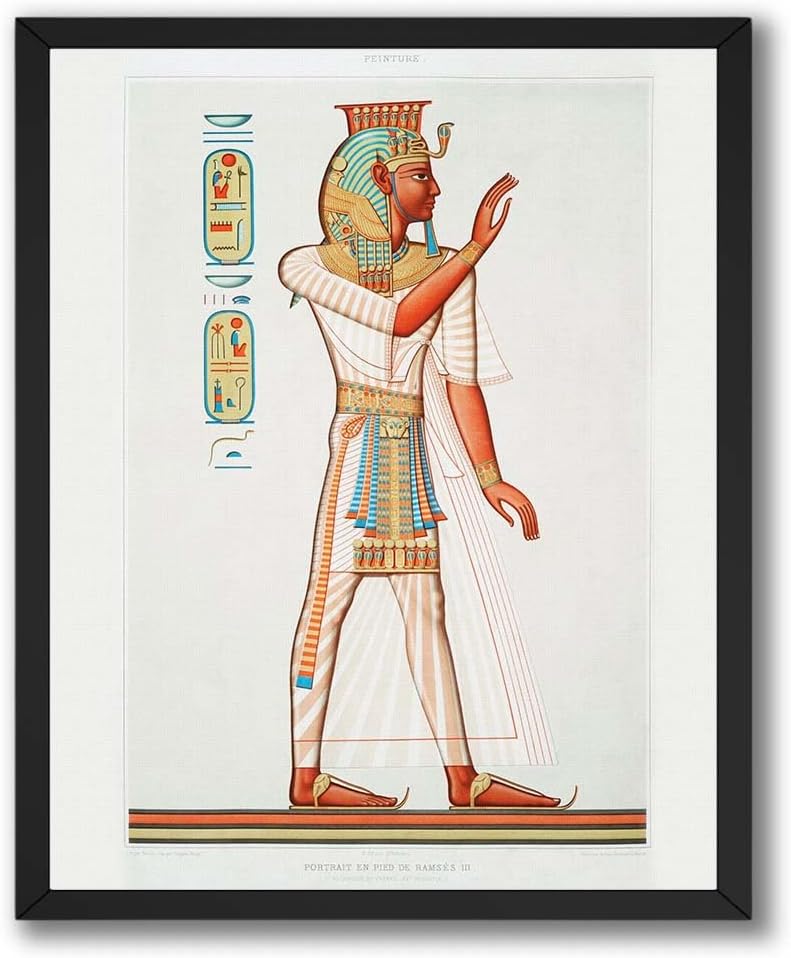 InkFlow Posters Vases de Tributaires Poster - Collectibles & Fine Art Print Featuring Ancient Egyptian Tribute Vessels, Classic Wall Décor for Cultural Spaces - 16x20 Unframed Canvas Print