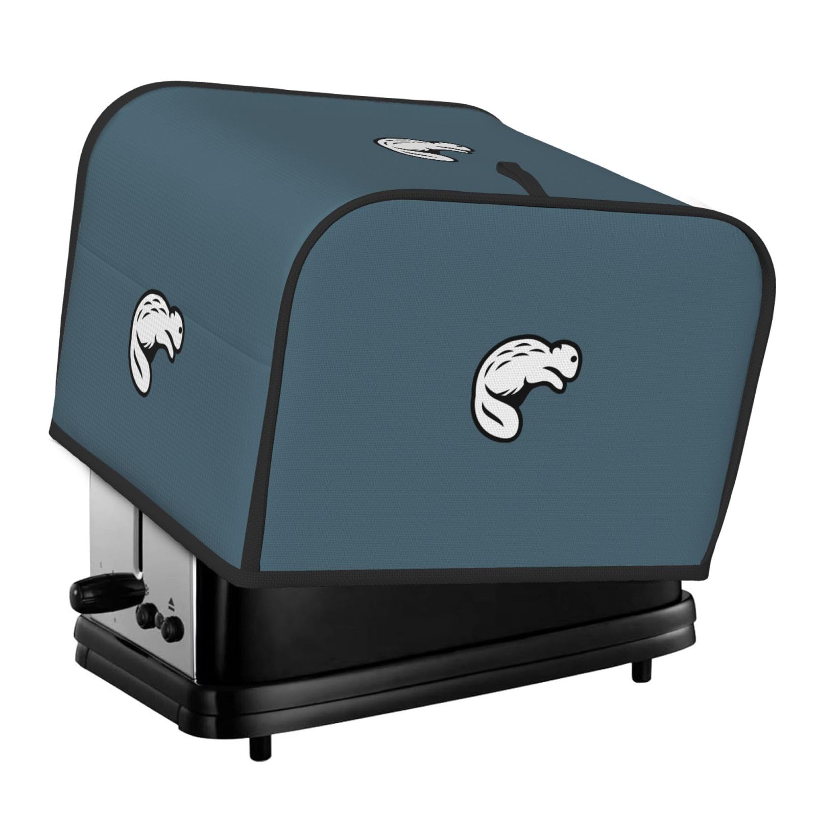 Black Beaver Print 4 Slice Toaster Cover Toasters Dustproof Heat Resistant Kitchen Appliance Protector