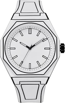 BESTKANG Creative Sketch Watch Anime Series Watch Fashion Simple Analog Quartz Silicone Strap Unisex Watch