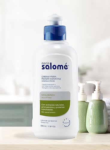Miniatura 3 de Maria Salome Crema para Peinar Keratin2 Sin Sal Acondicionador sin enjuague 11.8 fl oz 11.8 fl Oz
