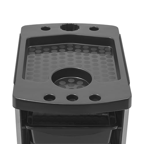 Miniatura 5 de Carrito de salón con ruedas para peluquería, carrito de belleza con 5 cajones grandes, carrito de herramientas multiusos para tiendas de belleza,