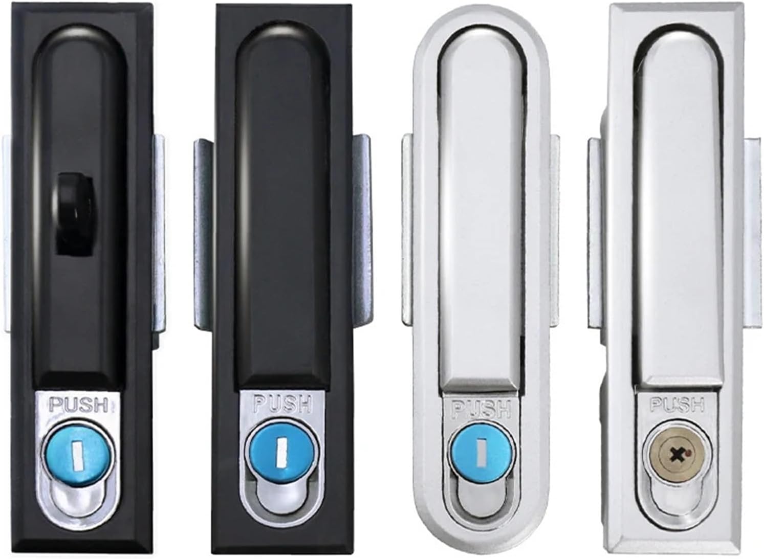 Stainless Steel Distribution Cabinet Lock MS818 Control Door 490 480 Electric Plane 1Pcs(Satin Nickel)