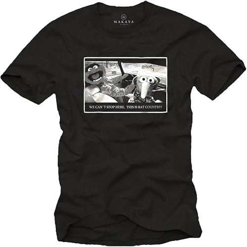 Makaya T-Shirt Homme Swag Fear and Loathing in Las Vegas Talle L