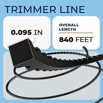 Amazon.com : Ximoon 840 ft Black Trimmer Line 0.095