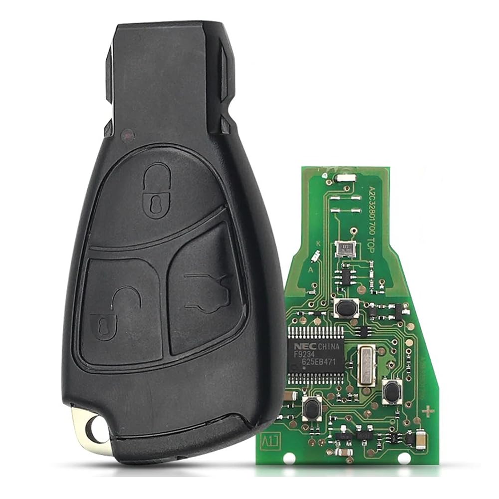 3B Funkschlüssel 433Mhz NEC für Mercedes Benz B C E ML S CLK CL Vito 639 | 3 Tasten,Smart Key,Programmierung erforderlich