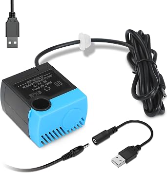 مضخة نافورة مياه القطط والكلاب SP-400LV مع جروميت ، مضخة استبدال USB لنوافير شرب الحيوانات الأليفة المتوافقة مع الفراشة ، 1/2 جالون ، 1 جالون ، 2 جالون