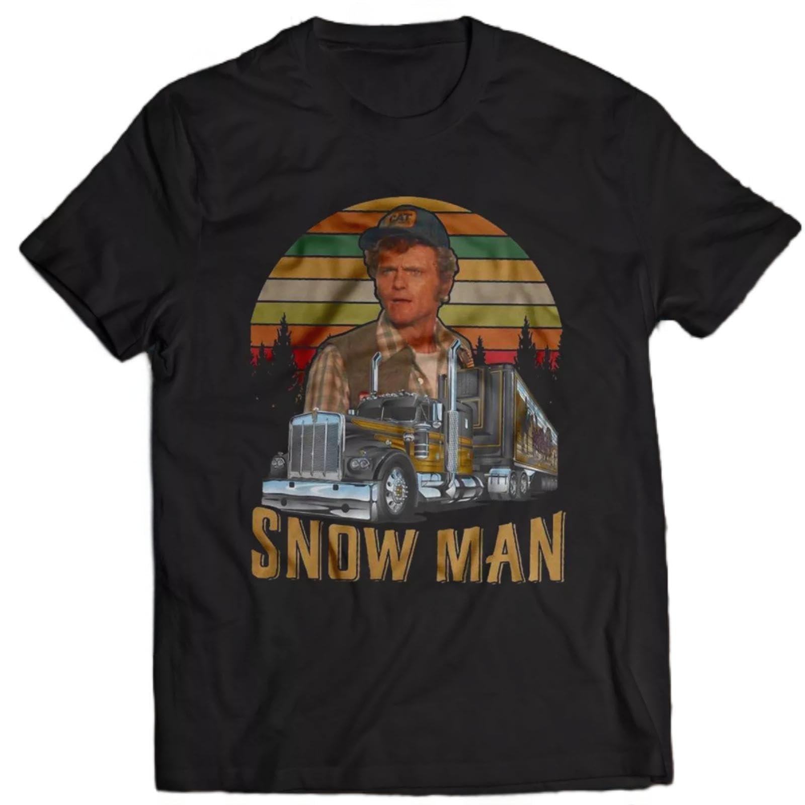 huUKH7HGT Smokey and The Bandit T-Shirt Snowman Jerry Reed Trans Am Black L