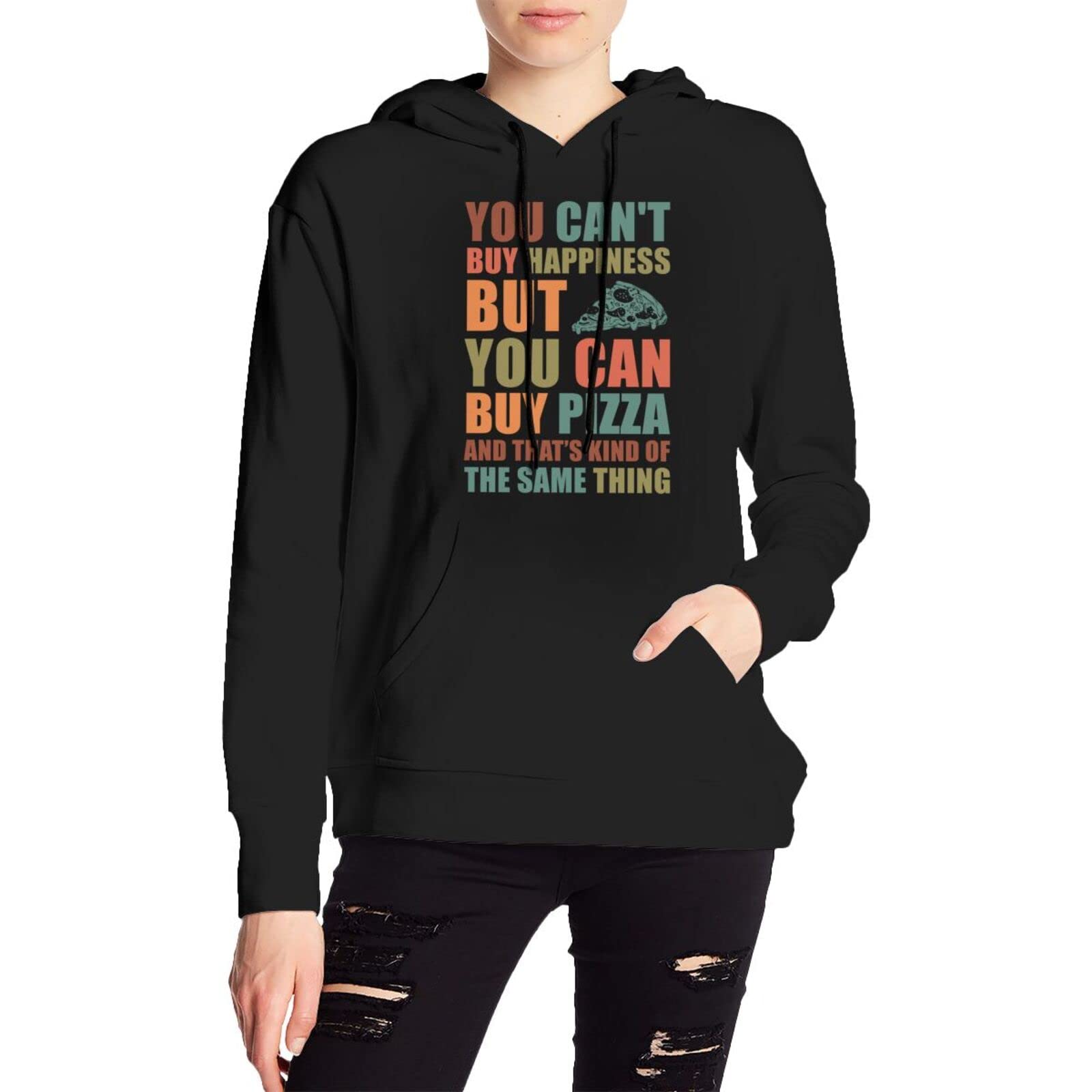Hoodies pour hommes You Can't Buy Happiness idéal pour vos soirées pizza