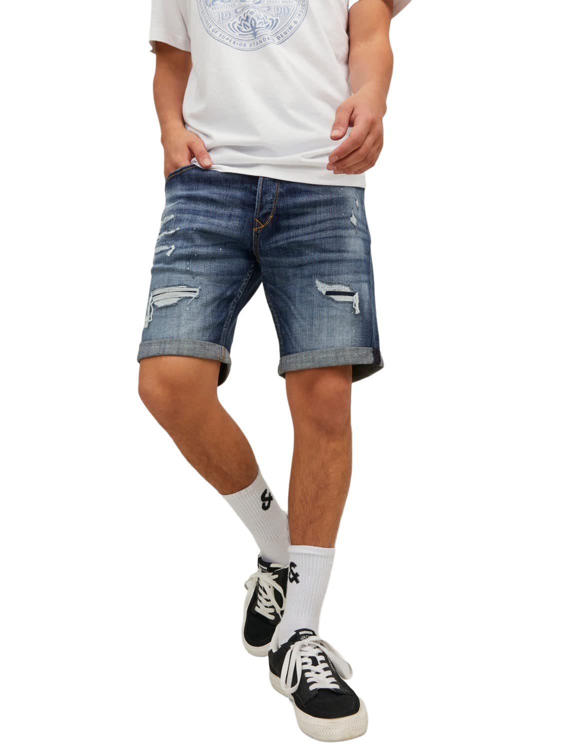 Jack & Jones Pantalones Vaqueros Cortos para Hombre