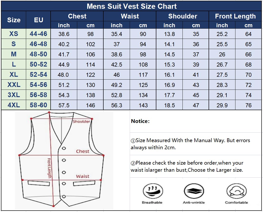 Tuikayoo Gilet in camoscio da uomo Vintage Western Cowboy Gilet Vestibilità normale