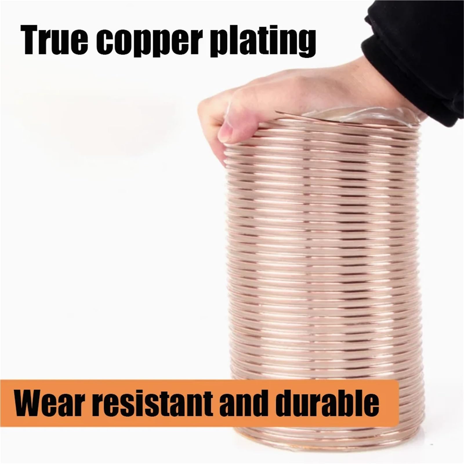 Rura wąż turbo Wąż stalowy, przezroczysty i odporny na zużycie, do odkurzacza przemysłowego, grubość ścianki 0,63 mm wąż intercooler(1M_25MMX0.63MM)
