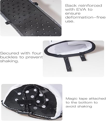 Miniatura 7 de Bastones de senderismo de aluminio con bolsa de almacenamiento, paquete de 2 palos de senderismo ligeros plegables, bloqueo rápido absorbente de