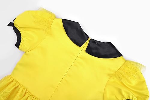 Miniatura 7 de ReliBeauty Disfraz de abeja animada para niñas, vestido de tul de Halloween