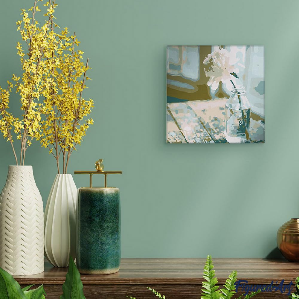 Figured'Art Mini Dipingere con i Numeri 20x20cm con Telaio - Paint by