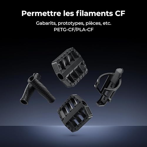 Creality K1C Imprimante 3D, Haute Vitesse 600mm/s, Nivellement Automatique avec Caméra AI, Prend en Charge Les Filaments en Fibre de Carbone, 220x220x250mm pour Débutants Famille École - 9