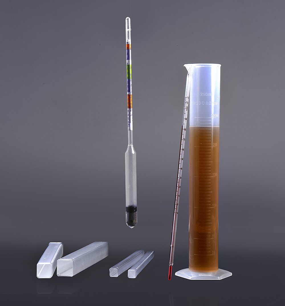 Buy Ovigreen Plastic Test Jar Thermometer Wine Making Test Density