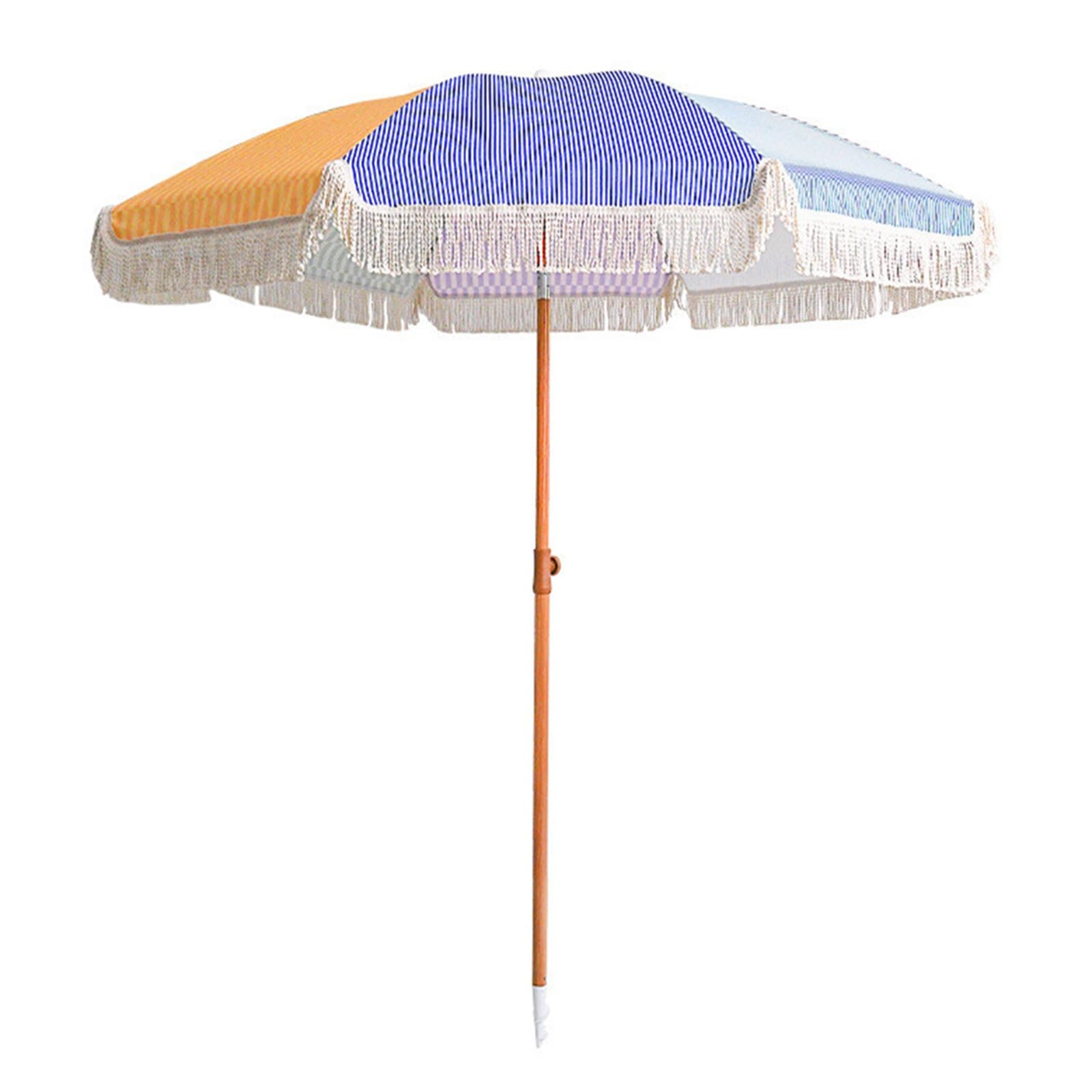 Parasol de jardin pour plage et piscine créant une ombre fraîche