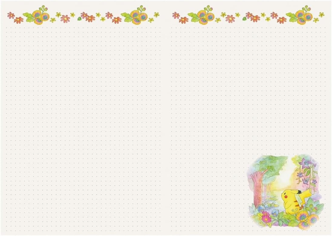 アートプリントジャパン 2025 Notebook, Pokemon B6, Monthly Diary, Flyer