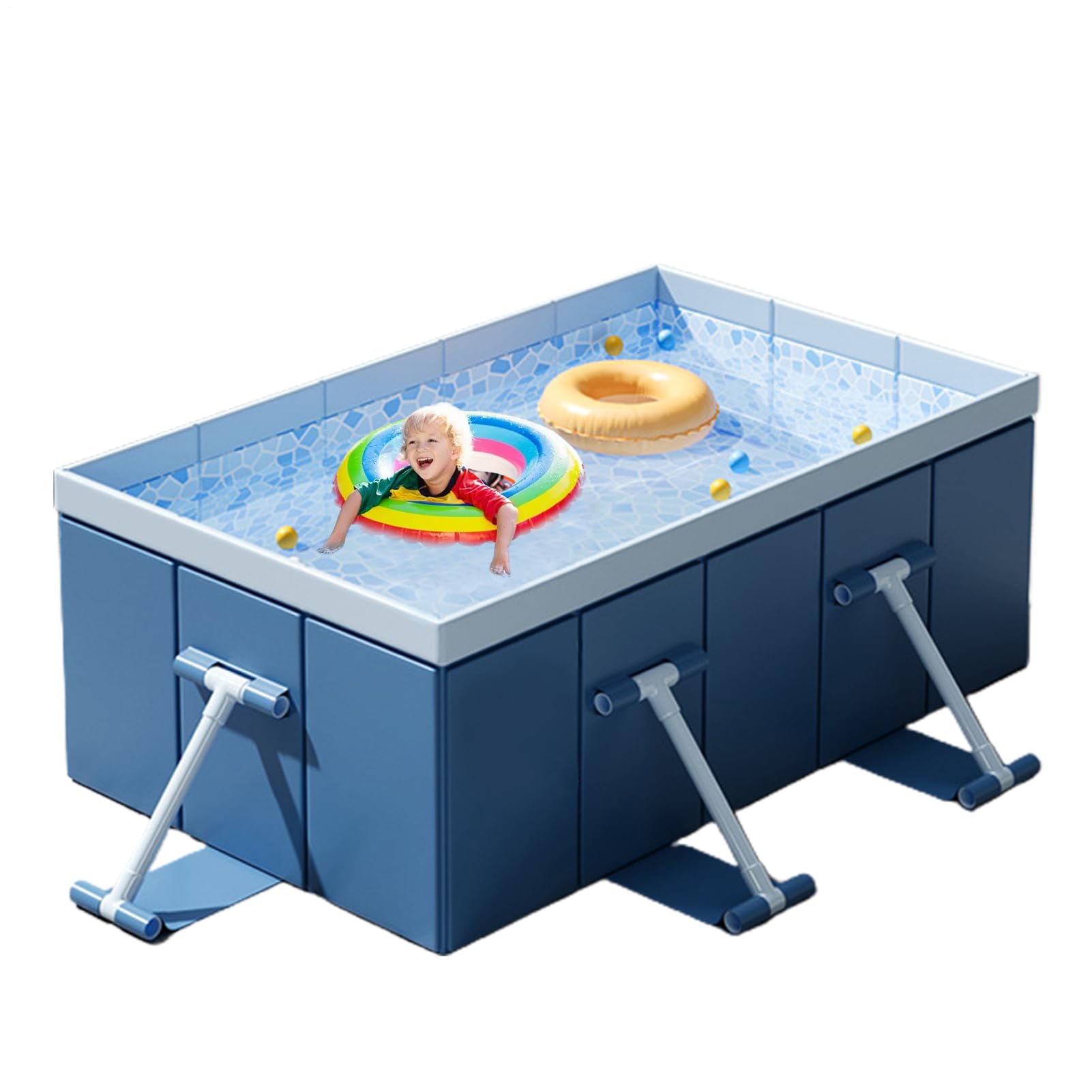 Piscine de Chien Pliable, Piscine Pliable | Pool de Gamin Coque Dur Pliant pour Les - d'eau d'été pour Chiens, Animaux de Compagnie, et Adultes