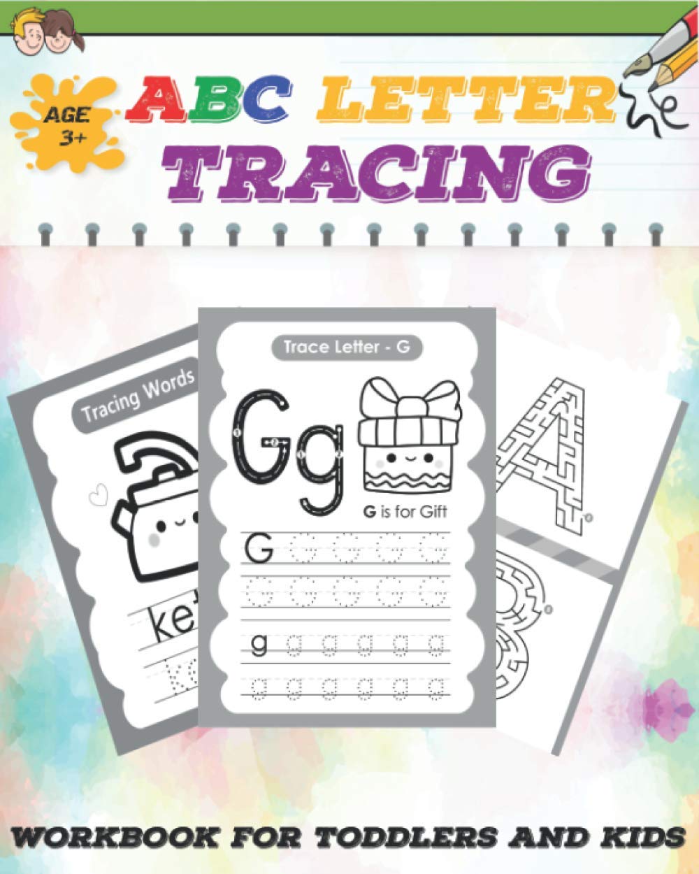 ABC Letter Tracing: Workbook for Toddlers and Kids Ages 3-5 | Activity Book for Practice Alphabet Writing | Coloring Activities and Maze Puzzle Game Included