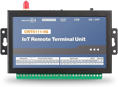 CWT5111 8DI 4AI 8DO 4g Remote Data Acquisition Module Rtu Modem Support M2M Application