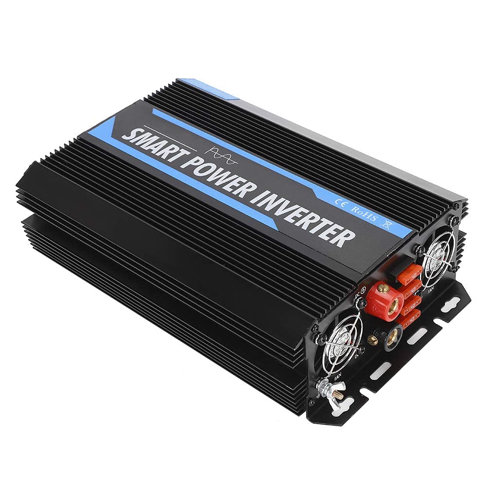 Przenośny konwerter samochodowy, przetwornica napięcia, 12 V do 220 V, 1500 W, czysty sinus falownik do samochodu