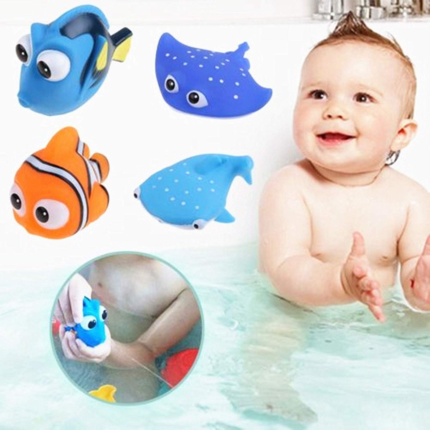 Buy Toddler Bath Toys For Boys Girls, Baby Water Bath Time Cute Fish