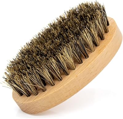 Beard Grooming Brush Oval Wood Handle For Facial Hair Boar Bristle Men Beard & Mustache Soften Your For Faci Men Mustache Brush