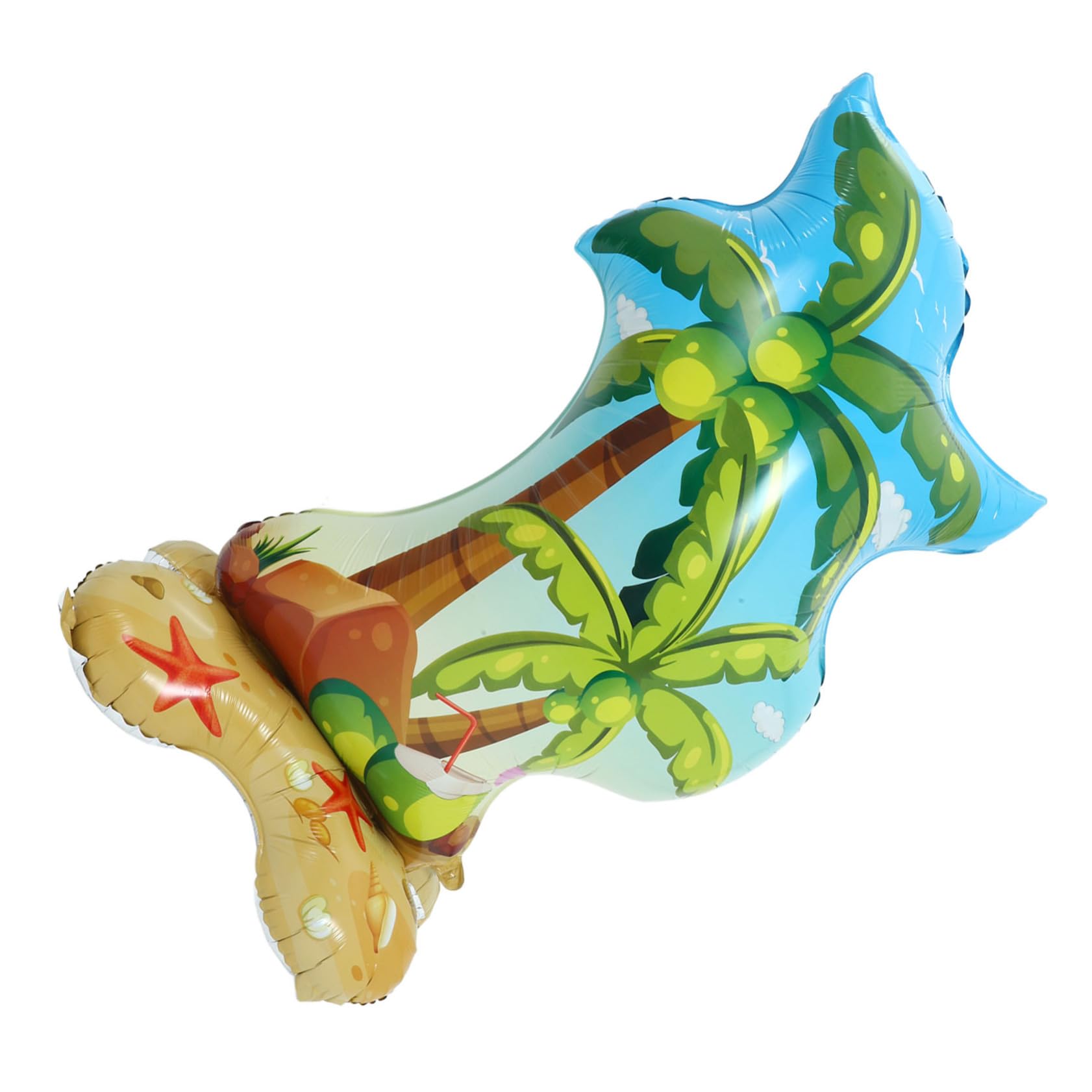 TOYANDONA 4piezas Globo Inflable De Palma Tropical Base Para Decoración De Fiestas De Verano y Eventos De Playa Accesorio Fotográfico Para Celebraciones y Fiestas Temáticas