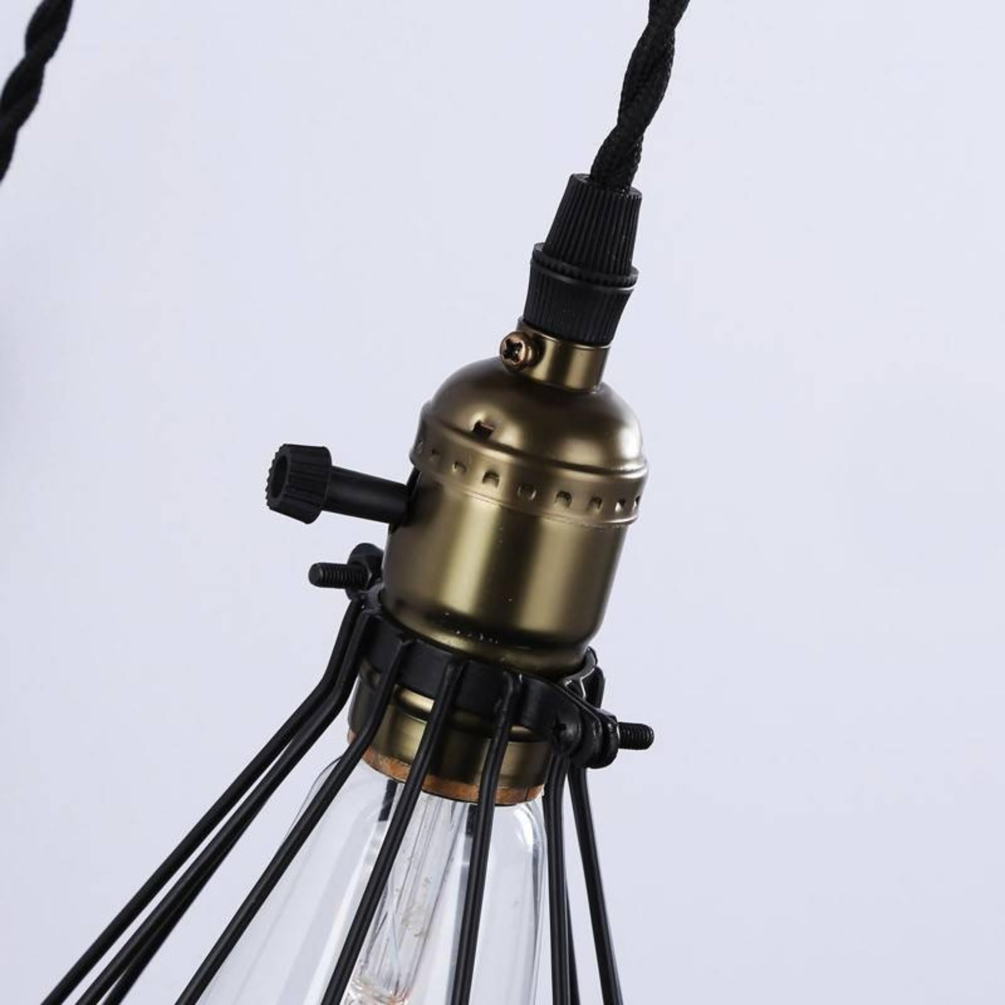 B·LED BARCELONA LED BarcelonaLED Wandlamp Vintage Industrieel Hout Hanger Handvat Met Knop Schakelaar En Snoerstekker Voor E27 Lamp Woonkamer Slaapkamer Bed