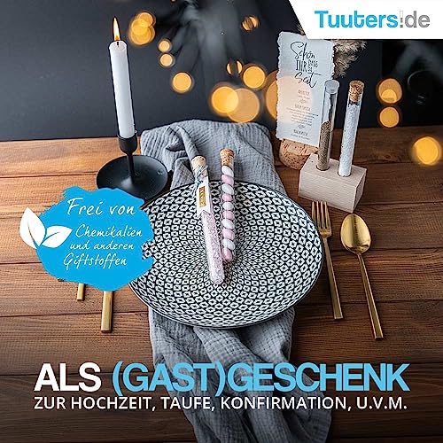 Tuuters - 25 provette in Vetro da Laboratorio, con...