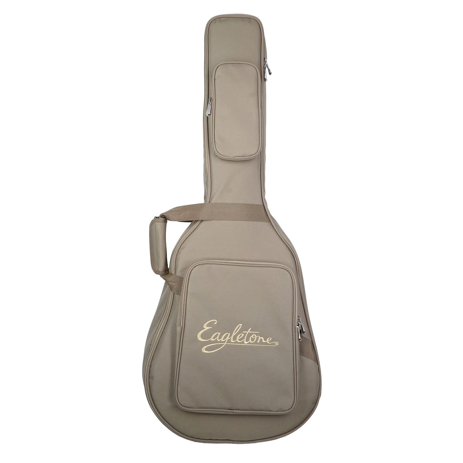 Guitare Folk de Voyage Eagletone HOBO Electro Natural - Guitare électro pour guitariste débutant ou confirmé - Forme Travel pour jouer à la maison, sur scène, en studio, en extérieur - Housse Offerte