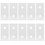 FTVOGUE 10Pcs Aluminum Joining Plate Brackets, 3030-2hole, Silver, Corner Mount
