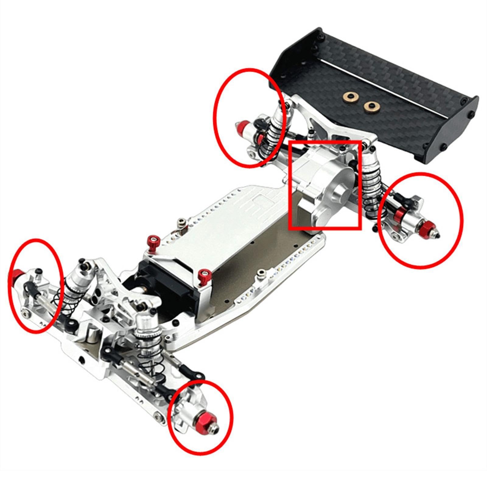 Amazon | KiBcsLic WLtoys 244016およびMicro-b RCカーパーツ1:24