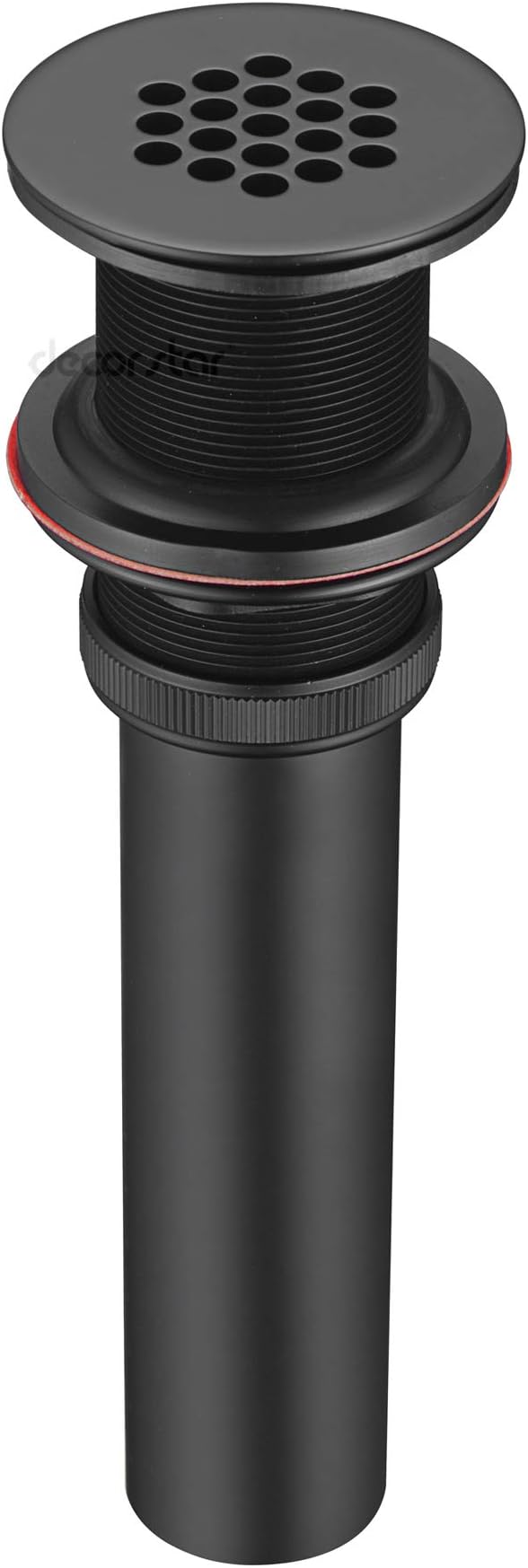 PU-005-TM 1 1/2" Bathroom Faucet Vessel Vanity Sink Grid Drain Stopper Strainer Without Overflow Matte Black