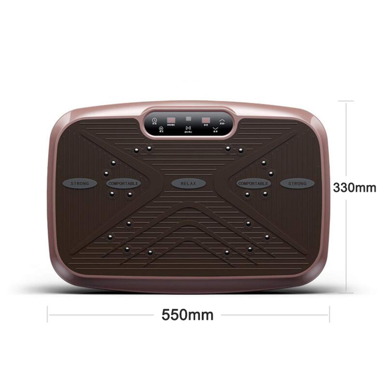 Pedana Vibrante 150 kg / 330 libbre, Allenatore Fitness con Vibrazione Mini Macchina Dimagrante pigra e Telecomando per Perdita di Peso e tonificazione (Dimensioni: 55 * 33 * 16 cm, Colore: