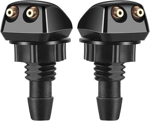 Juego de 2 boquillas para limpiaparabrisas delantero, kit de boquilla rociadora de limpiaparabrisas para la mayoría de los automóviles, Chrysler