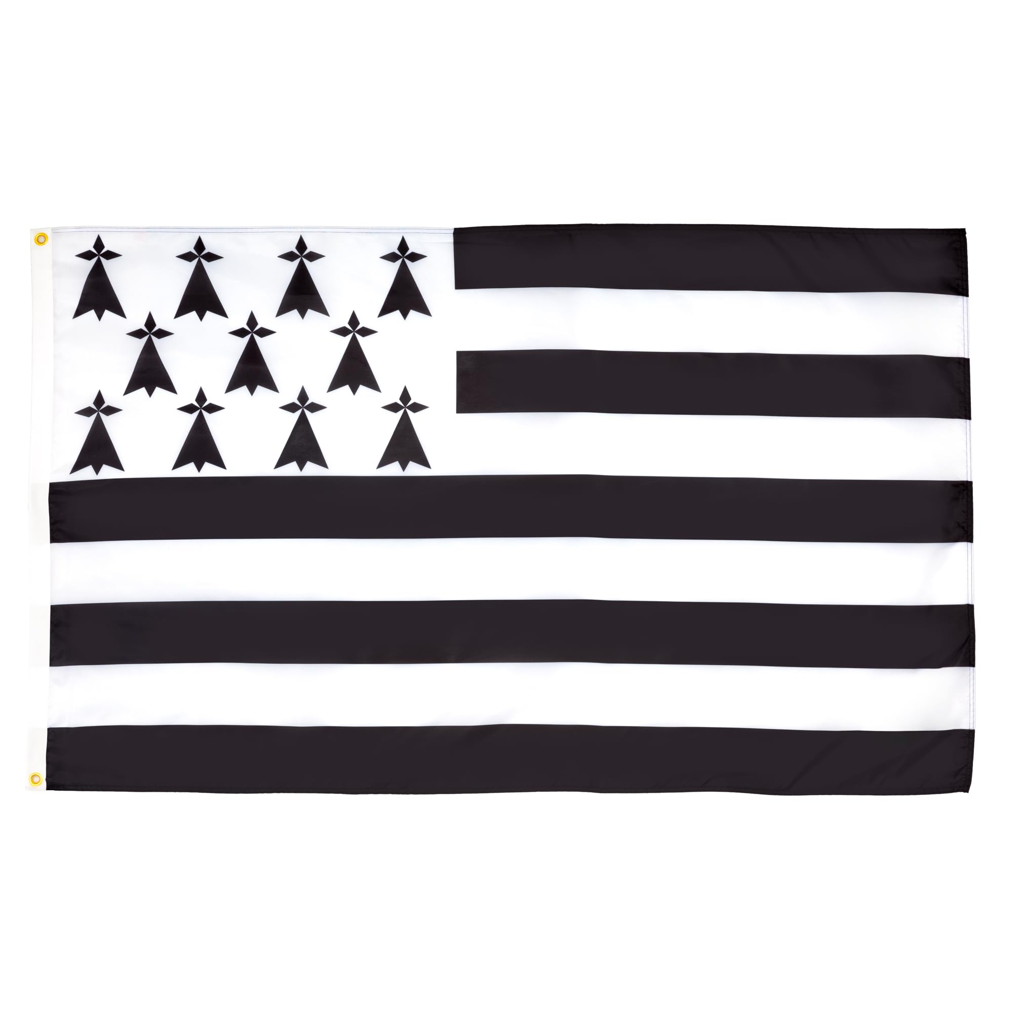Drapeau Bretagne grand format pour pavoiser votre extérieur et animer vos fêtes bretonnes