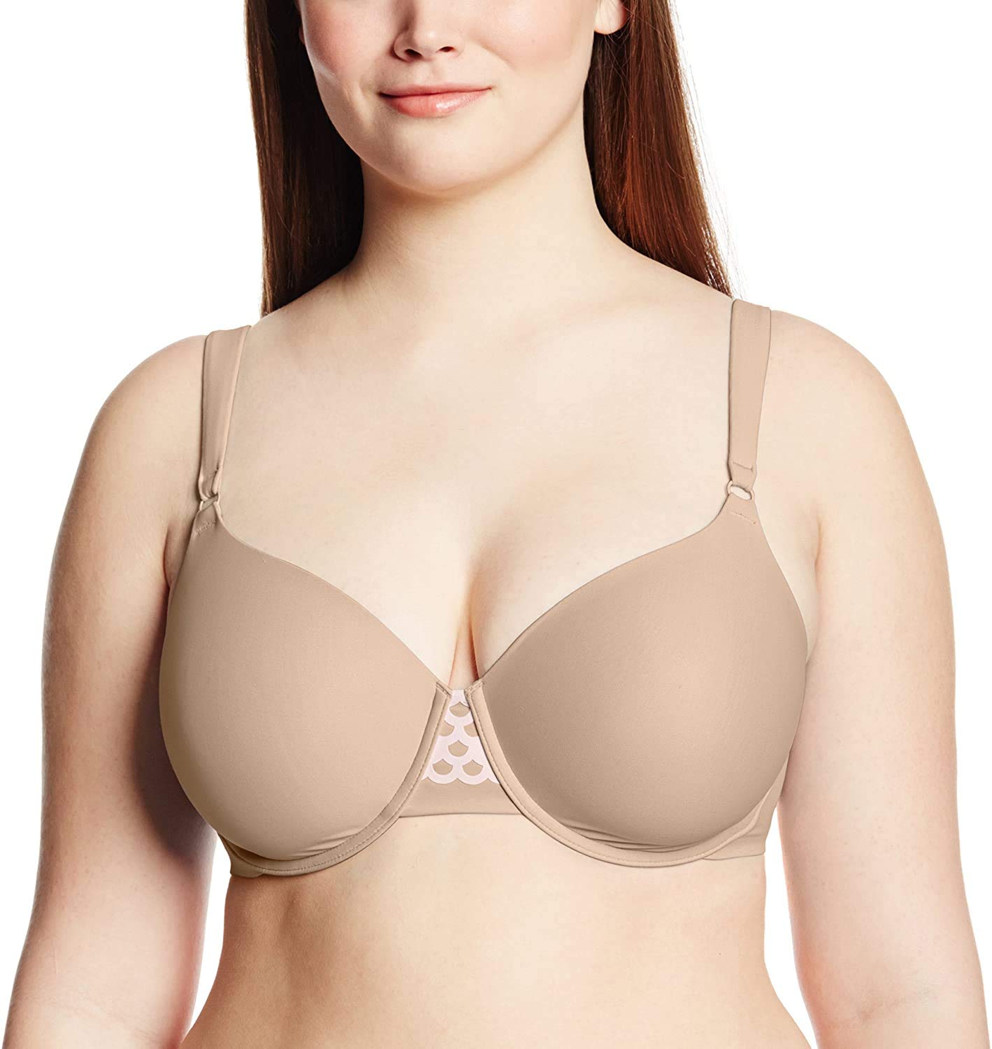 OlgaWomen's To A Tee Underwire Contour Bra, Toasted Almond, 44D