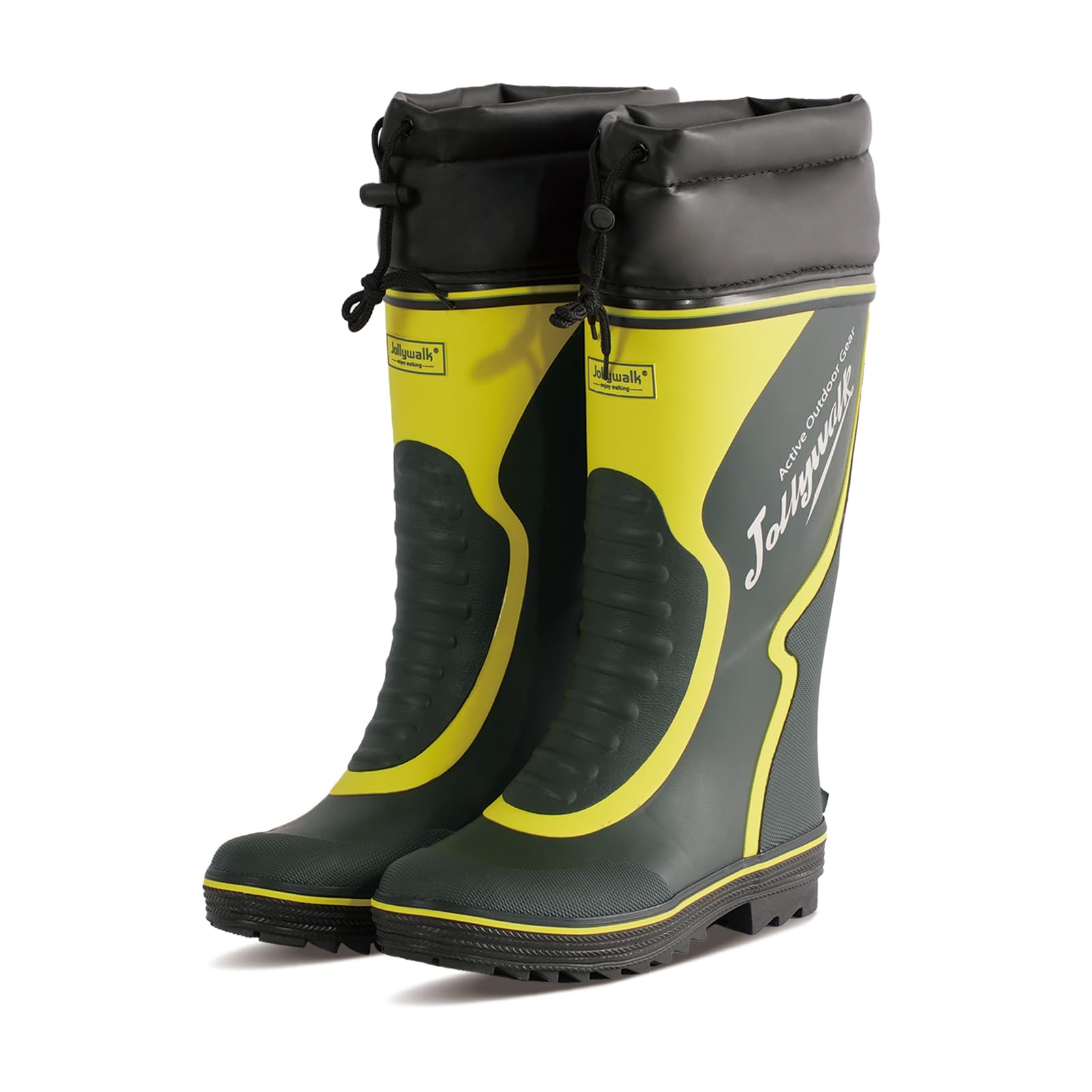 Winter Rain Shoes, Long Boots, Cold Weather Specifications, Men's Rain Boots, Rain Shoes, Fleece-Lined, Waterproof, Winter, Snow Resistant, Anti-Slip, No Fatigue, Commuting, Freezing