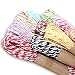 G2PLUS Raffia Stripes Paper String For DIY Making,120 Yards (12 Colors)