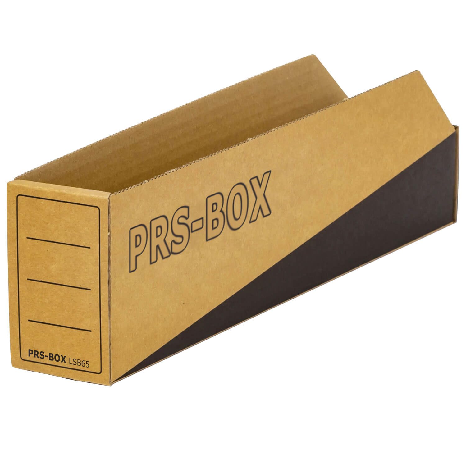 PRS Lagersichtbox LSB65 Natur/Schwarz, 305x65x110mm, (Ident mit der Pressel Lagersichtbox) 30 Stück/Packung