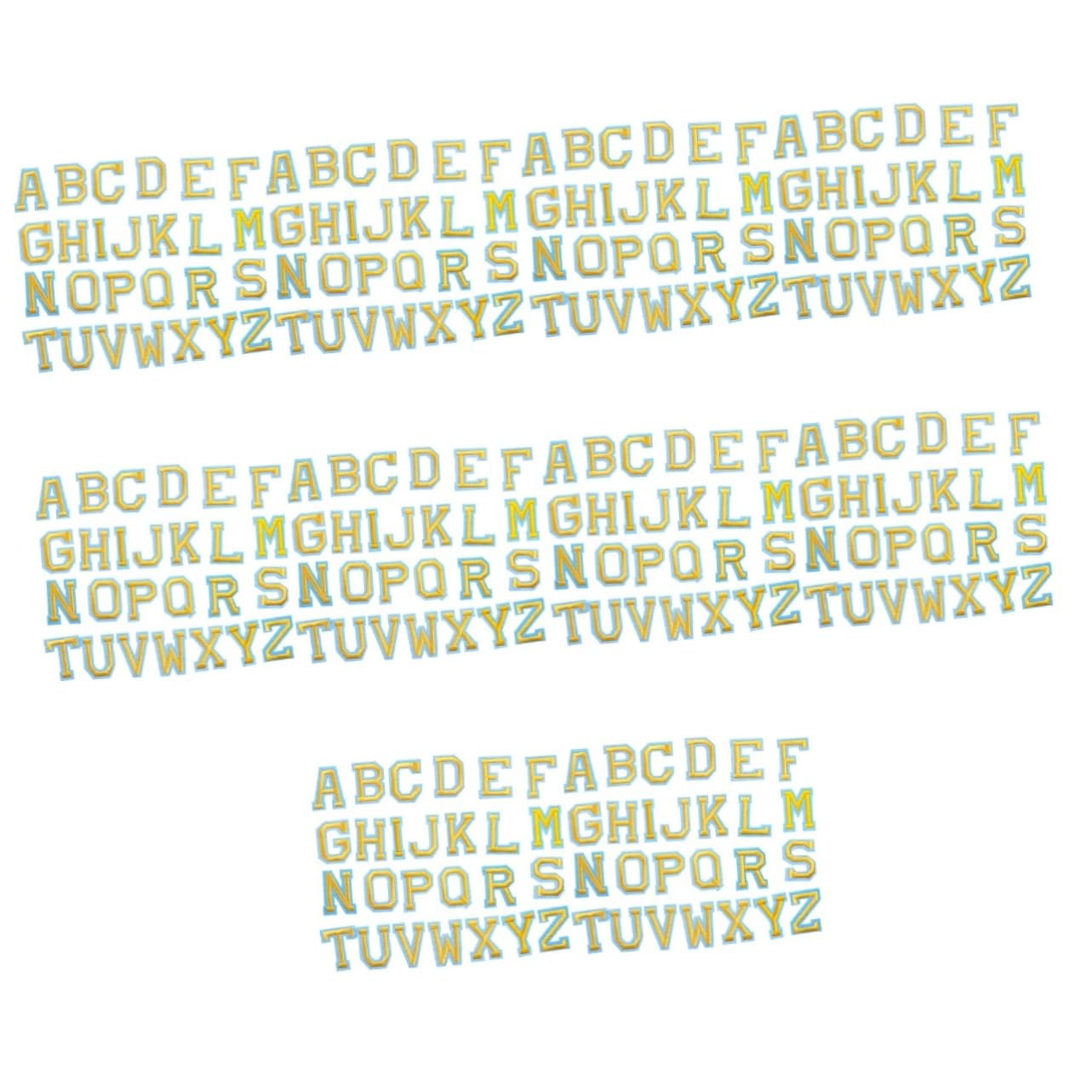 jojofuny 5 Set Toppe Ricamate Alfabeto Patches Termoadesivi Per Riparazioni E Decorazioni Abbigliamento Borse E Facili Da Applicare E Personalizzare 52 Pezzi*5