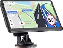 Navigation System 7 Inchs - GPS Navigator for Car Truck RV Touchscreen Navigator, Voice Guidance, Speed & Traffic Alerts, Custom Truck Routing, with 2026 US/CA/MX Maps(Free Lifetime Updates)