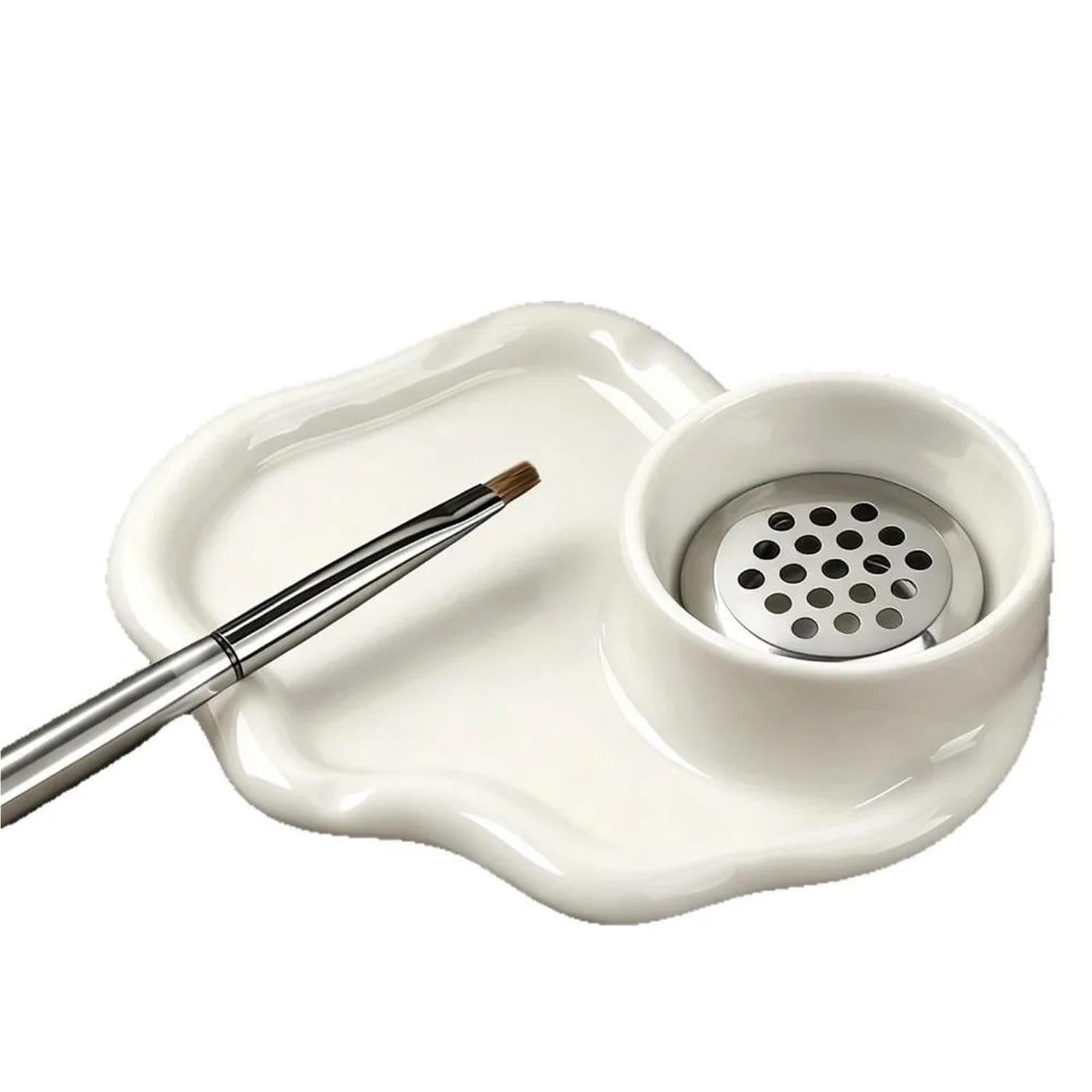 Tasse de lavage brosse portative en céramique