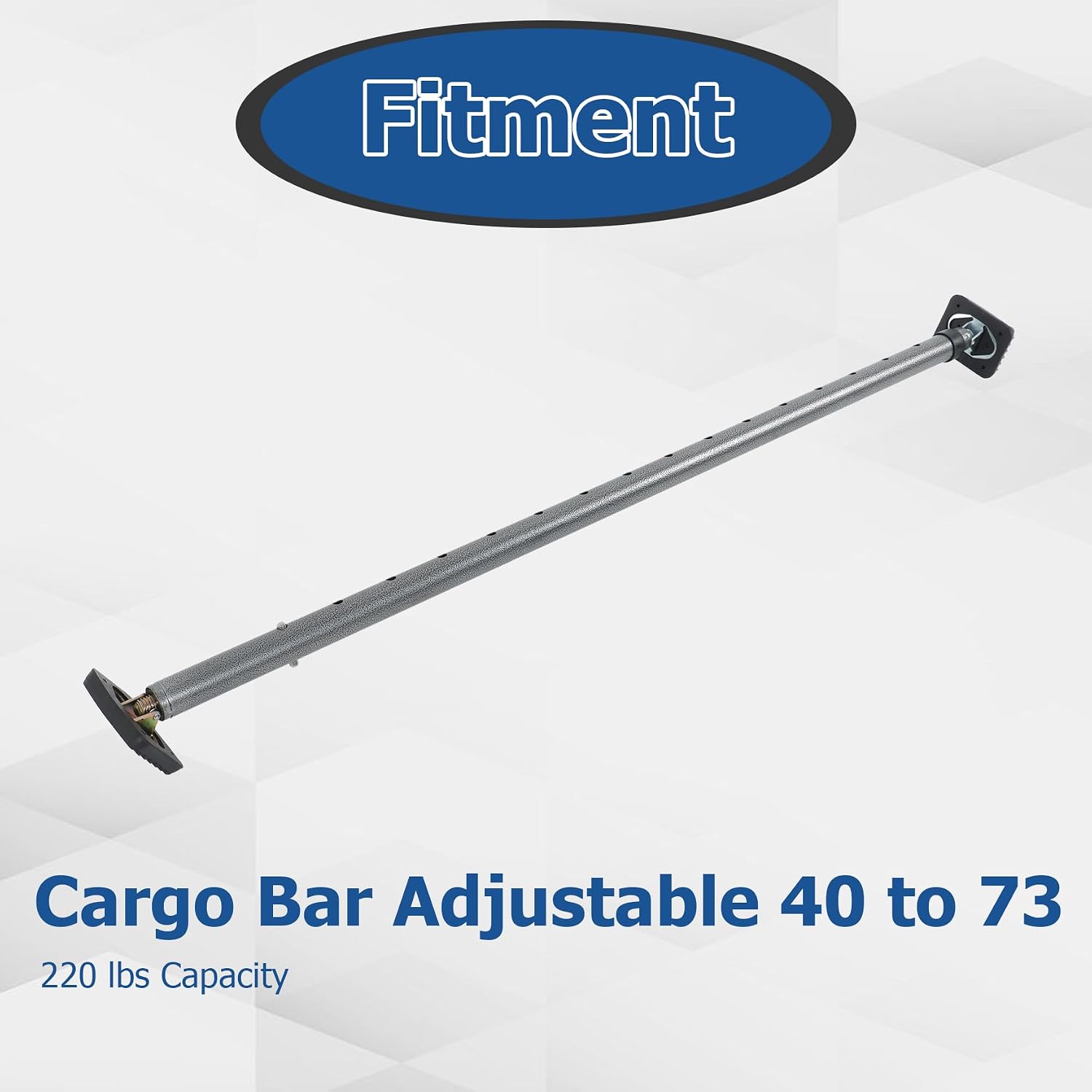 WFLNHB Cargo Bar,Adjustable 40 to 73, Heavy-Duty Steel Cargo Stabilizer Bar with 220 lbs Capacity Replacement for Truck Load Bar Stop Sliding for Pickup Truck Bed