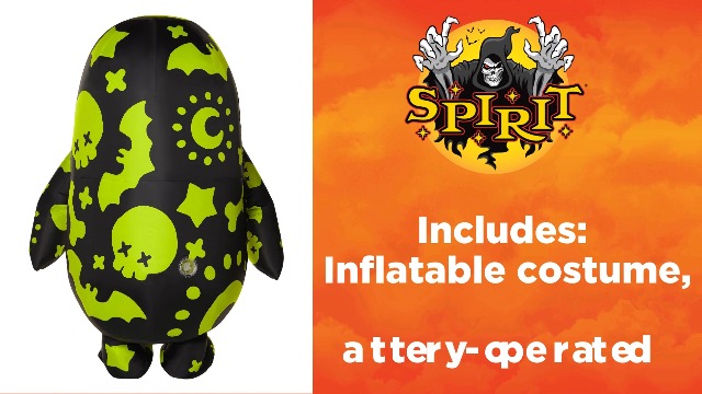 Disfraz hinchable infantil Fall Guys Spooky Doodles miniatura 3
